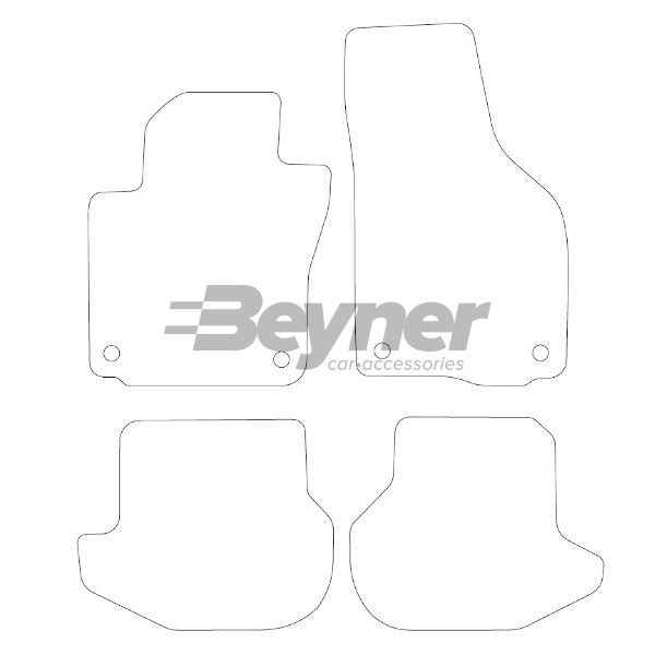 Beyner Pasklare stoffen matten MSN-1360454