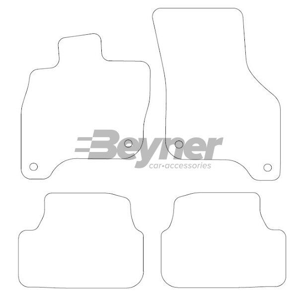 Beyner Pasklare stoffen matten MSN-1360455