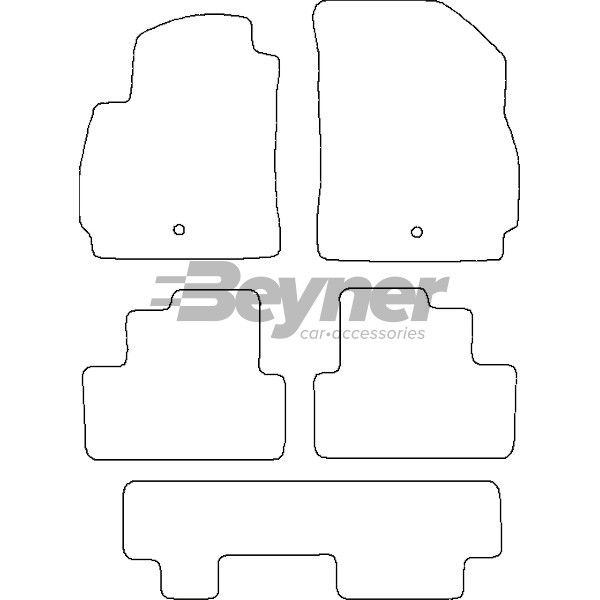 Beyner Pasklare stoffen matten MSN-1360672