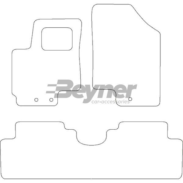 Beyner Pasklare stoffen matten MSN-1360712