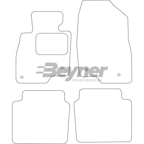 Beyner Pasklare stoffen matten MSN-1360729