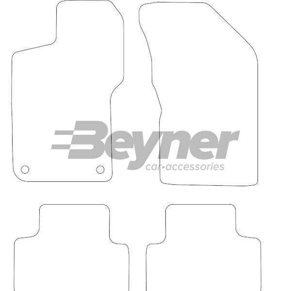 Beyner Pasklare stoffen matten MSN-1362027