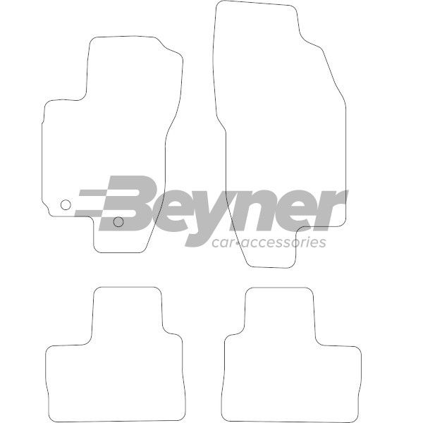 Beyner Pasklare stoffen matten MSN-1362033