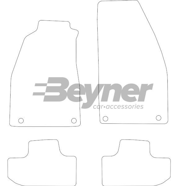 Beyner Pasklare stoffen matten MSN-1362040