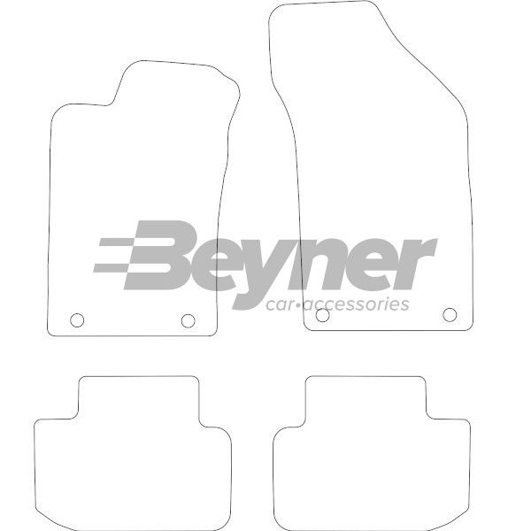 Beyner Pasklare stoffen matten MSN-1362041