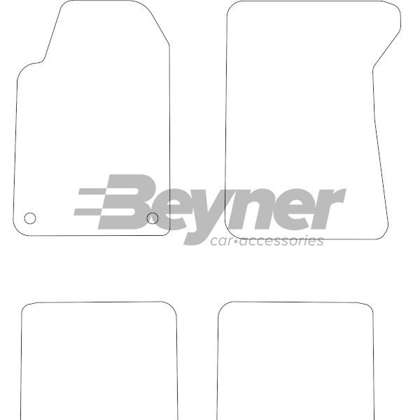 Beyner Pasklare stoffen matten MSN-1362047