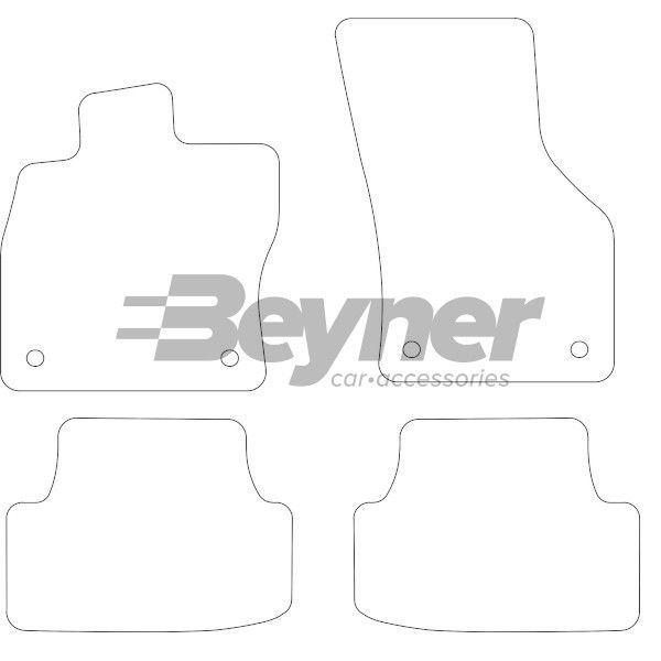 Beyner Pasklare stoffen matten MSN-1362091