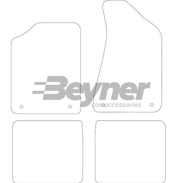 Beyner Pasklare stoffen matten MSN-1362111