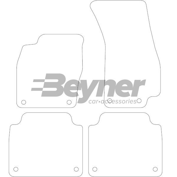 Beyner Pasklare stoffen matten MSN-1362120