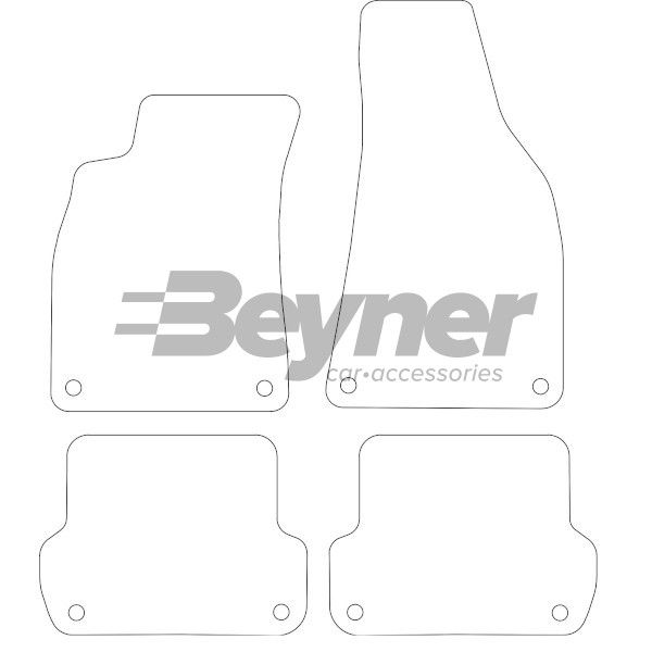 Beyner Pasklare stoffen matten MSN-1362121