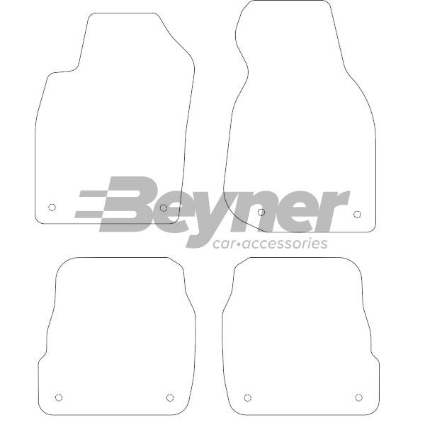 Beyner Pasklare stoffen matten MSN-1362127