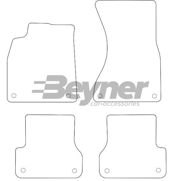 Beyner Pasklare stoffen matten MSN-1362133