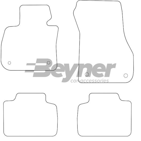 Beyner Pasklare stoffen matten MSN-1362202