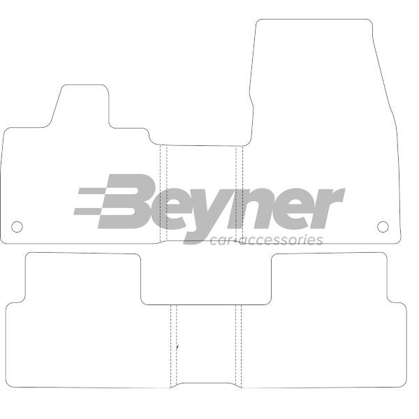 Beyner Pasklare stoffen matten MSN-1362207