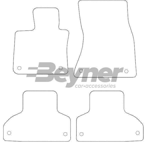 Beyner Pasklare stoffen matten MSN-1362208