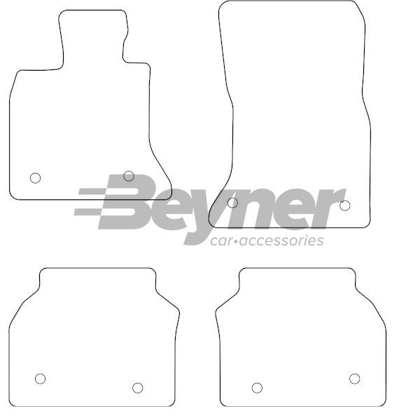 Beyner Pasklare stoffen matten MSN-1362212