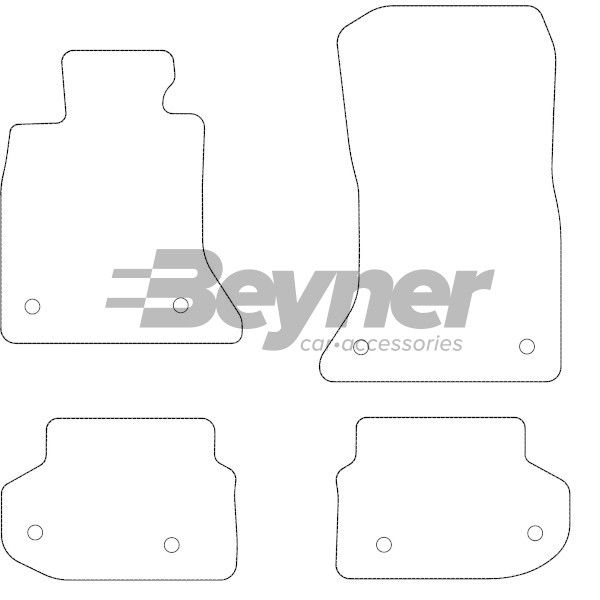 Beyner Pasklare stoffen matten MSN-1362224