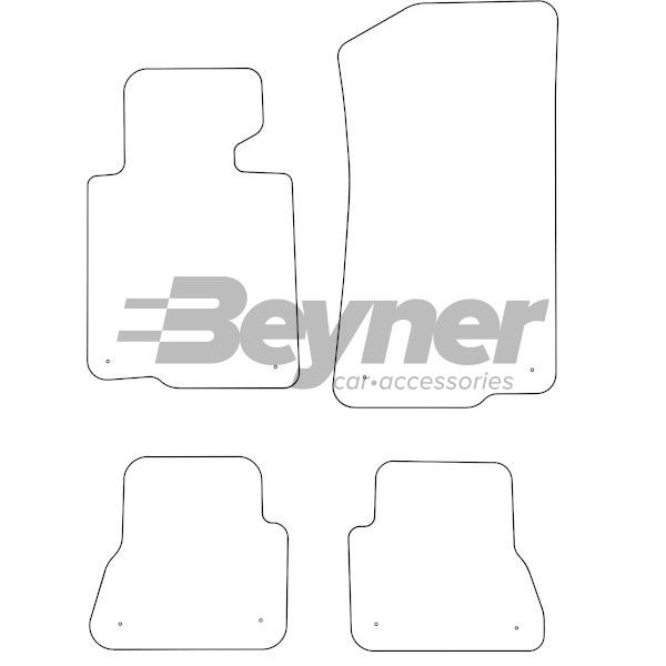 Beyner Pasklare stoffen matten MSN-1362226