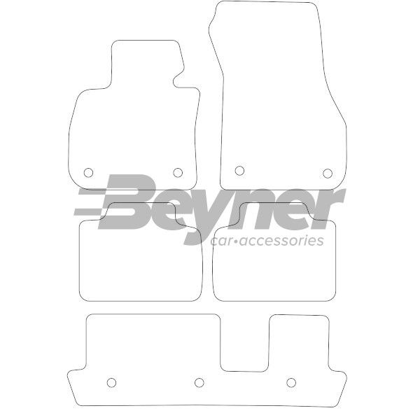 Beyner Pasklare stoffen matten MSN-1362228