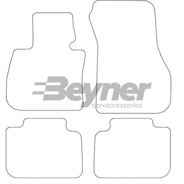 Beyner Pasklare stoffen matten MSN-1362230