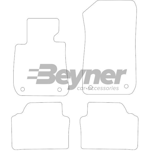 Beyner Pasklare stoffen matten MSN-1362233