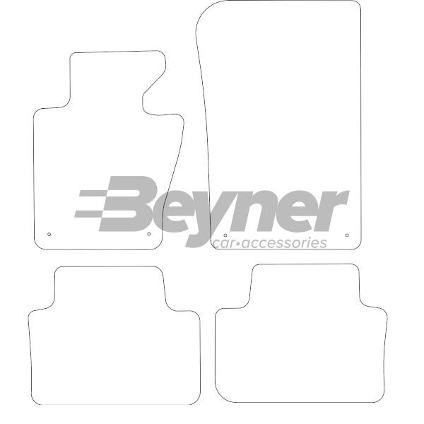 Beyner Pasklare stoffen matten MSN-1362235