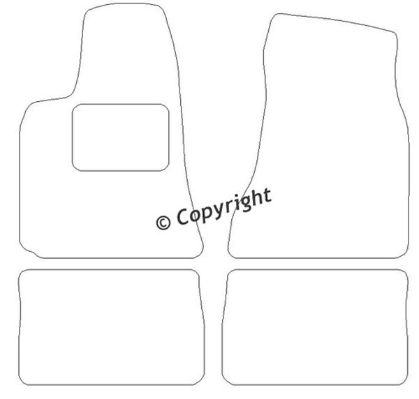 Beyner Pasklare stoffen matten MSN-1362305