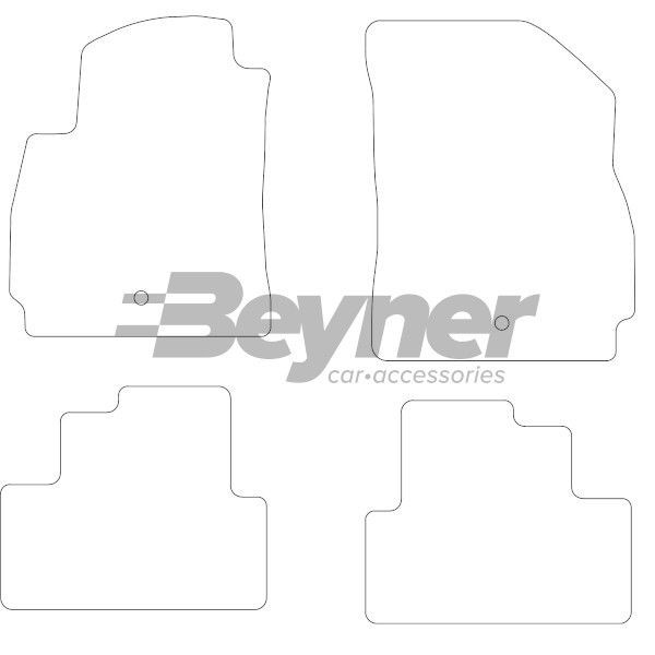 Beyner Pasklare stoffen matten MSN-1362341