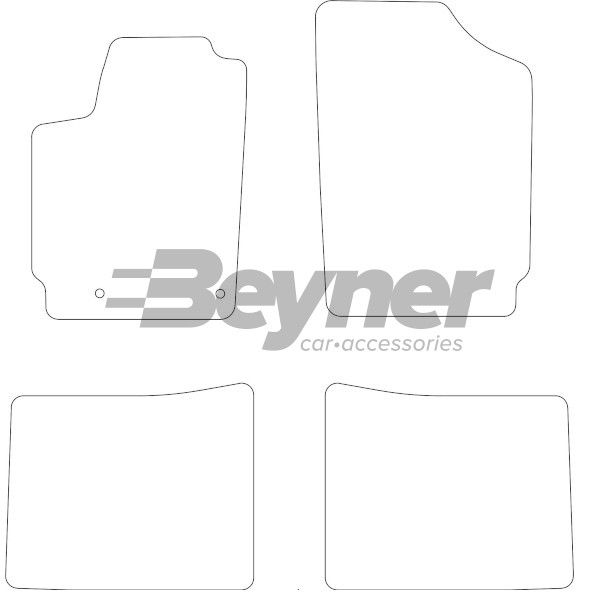 Beyner Pasklare stoffen matten MSN-1362415