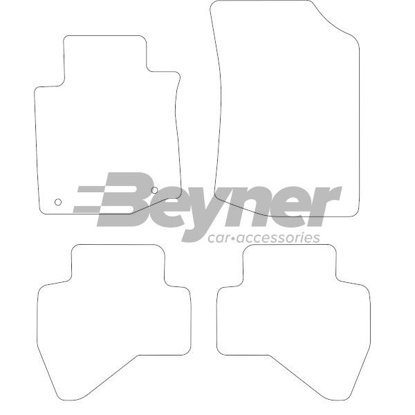 Beyner Pasklare stoffen matten MSN-1362428