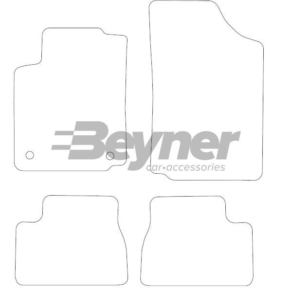 Beyner Pasklare stoffen matten MSN-1362431