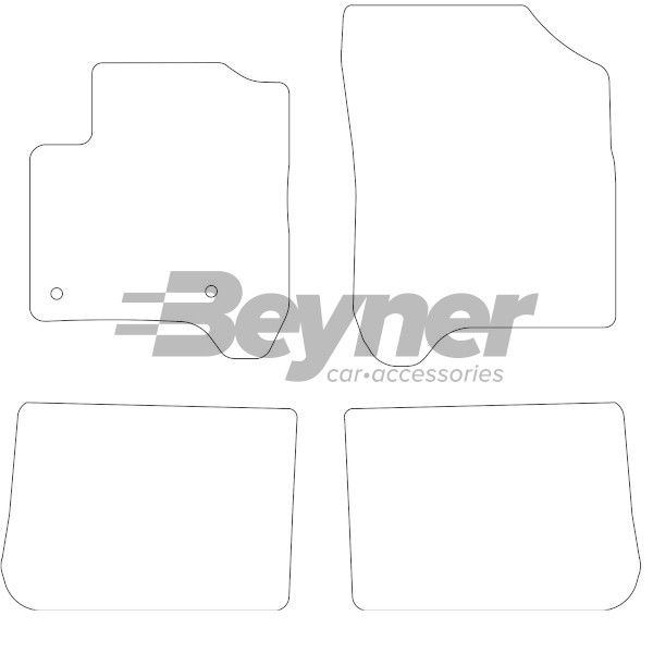 Beyner Pasklare stoffen matten MSN-1362432