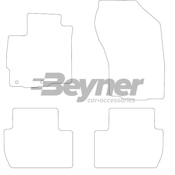 Beyner Pasklare stoffen matten MSN-1362451