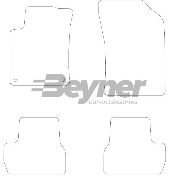 Beyner Pasklare stoffen matten MSN-1362452