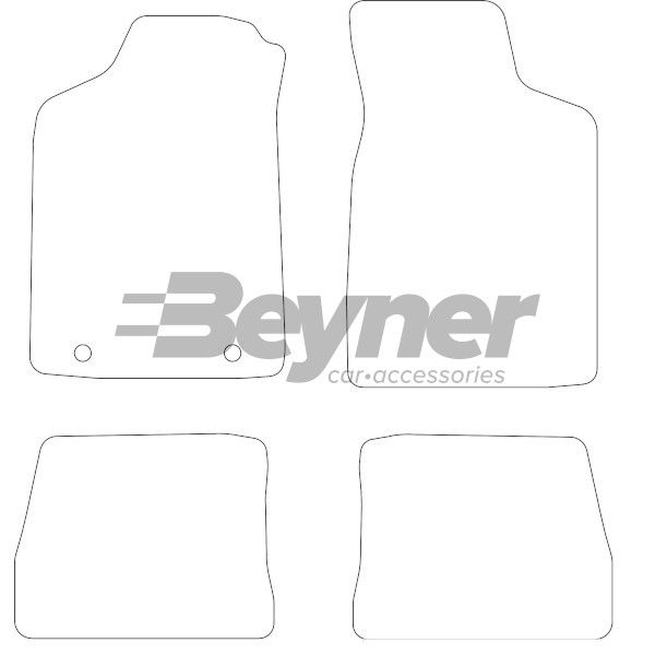 Beyner Pasklare stoffen matten MSN-1362465