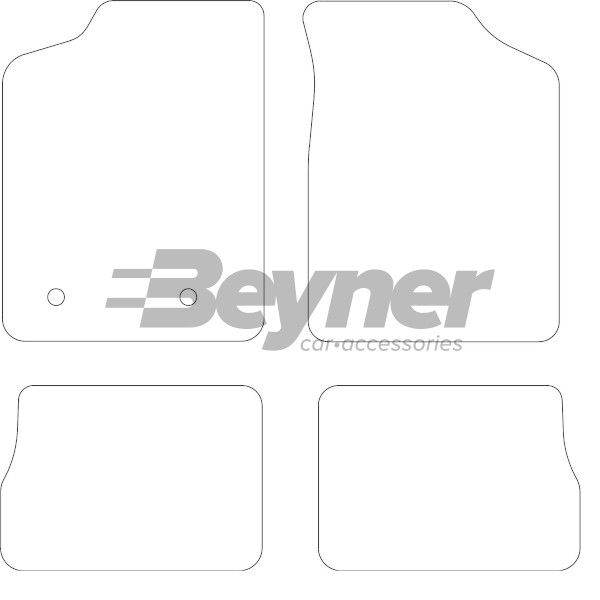 Beyner Pasklare stoffen matten MSN-1362492