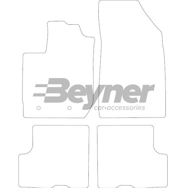 Beyner Pasklare stoffen matten MSN-1362616