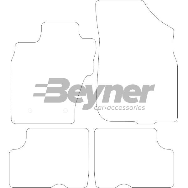 Beyner Pasklare stoffen matten MSN-1362619