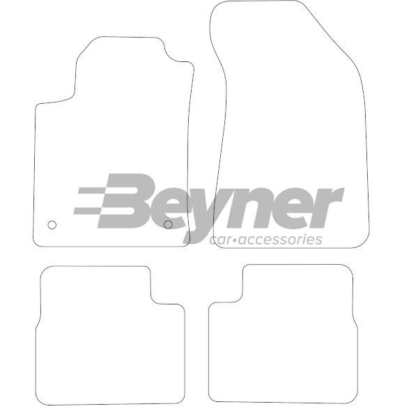 Beyner Pasklare stoffen matten MSN-1362816