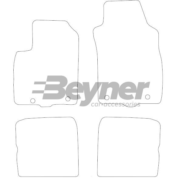 Beyner Pasklare stoffen matten MSN-1362848