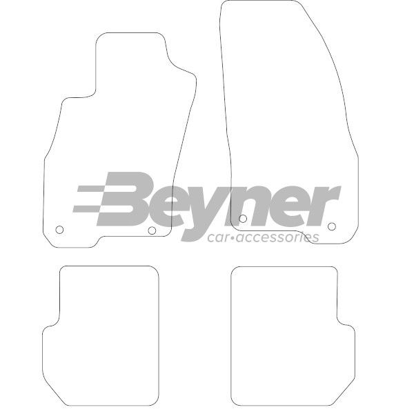 Beyner Pasklare stoffen matten MSN-1362850