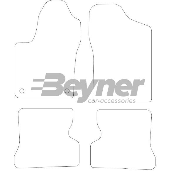 Beyner Pasklare stoffen matten MSN-1362861