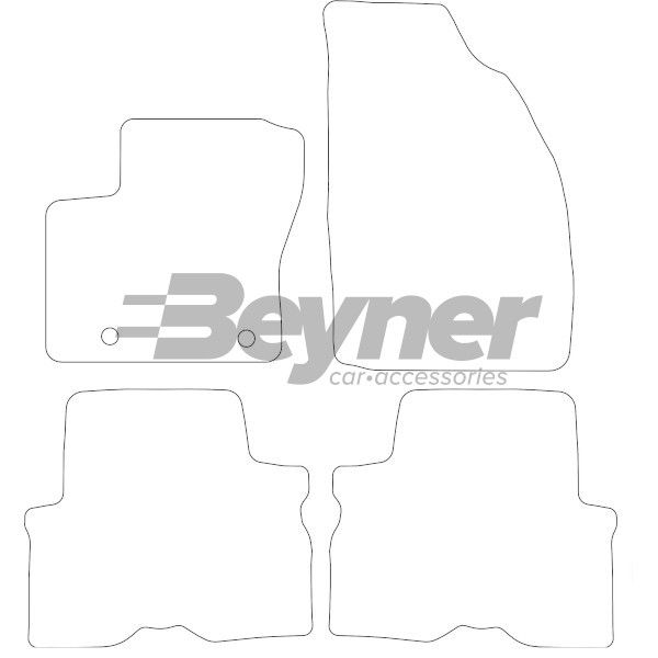 Beyner Pasklare stoffen matten MSN-1363013