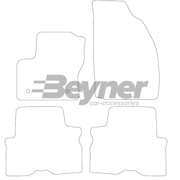 Beyner Pasklare stoffen matten MSN-1363016