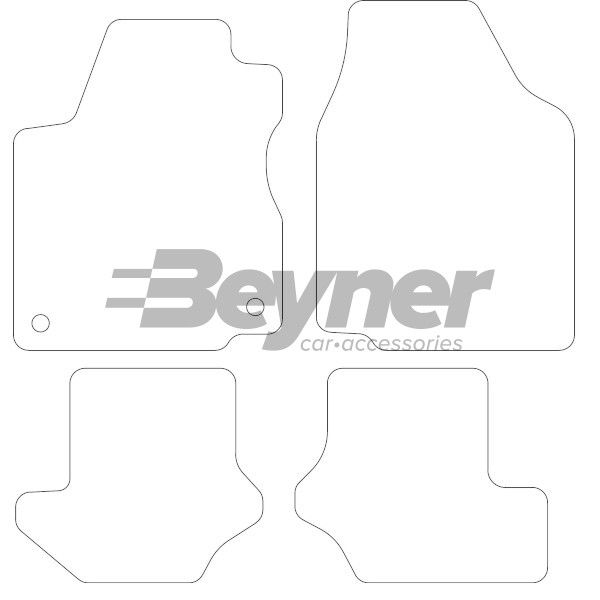 Beyner Pasklare stoffen matten MSN-1363025