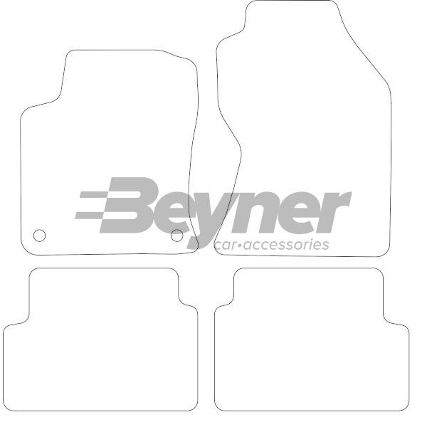 Beyner Pasklare stoffen matten MSN-1363035