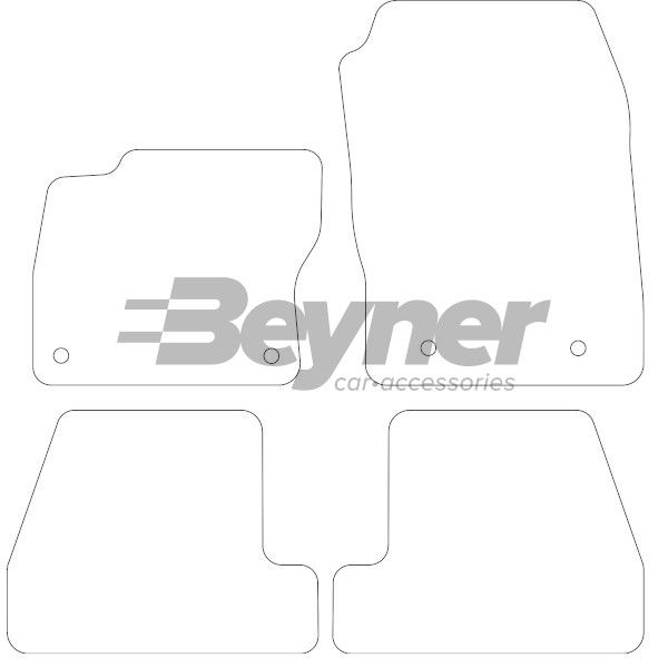 Beyner Pasklare stoffen matten MSN-1363038