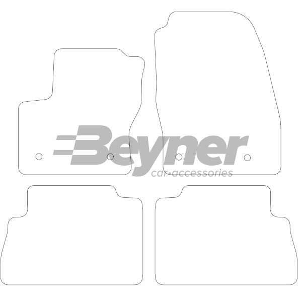 Beyner Pasklare stoffen matten MSN-1363039