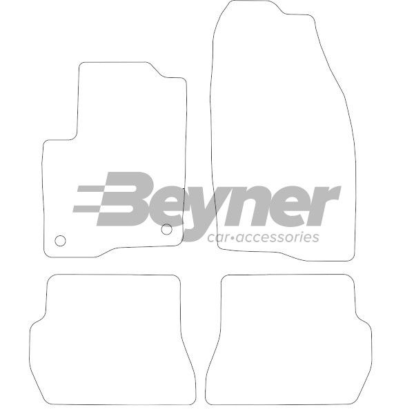 Beyner Pasklare stoffen matten MSN-1363043