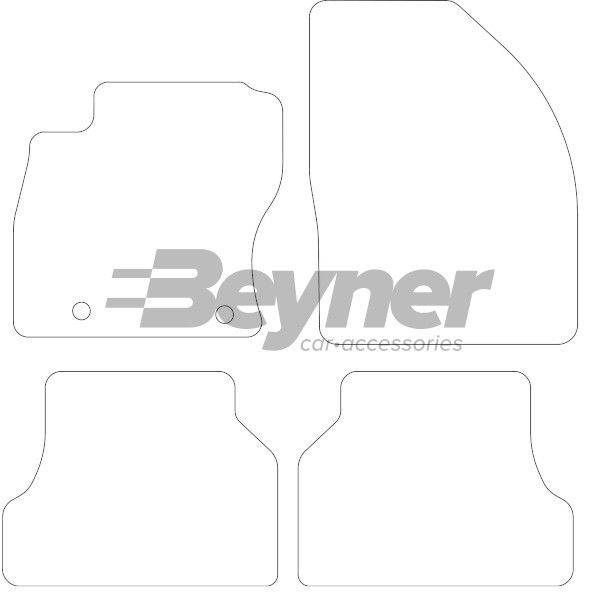 Beyner Pasklare stoffen matten MSN-1363092